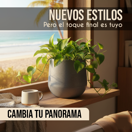 Maceta decorativa Gota 4.5 L - Grafito